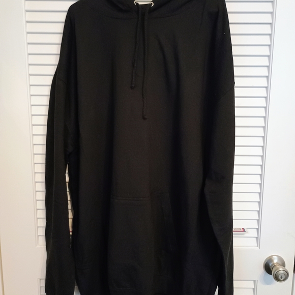 Black Men's Hoodie - Picture 2 of 4